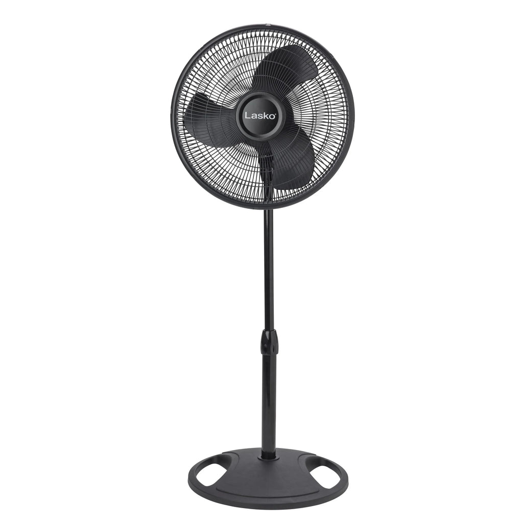 16 Oscillating Adjustable Pedestal Fan with 3-Speeds, Black A4840