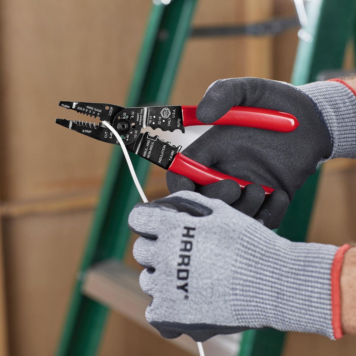 8 in. Long-Nose Wire Stripper and Crimper V2746