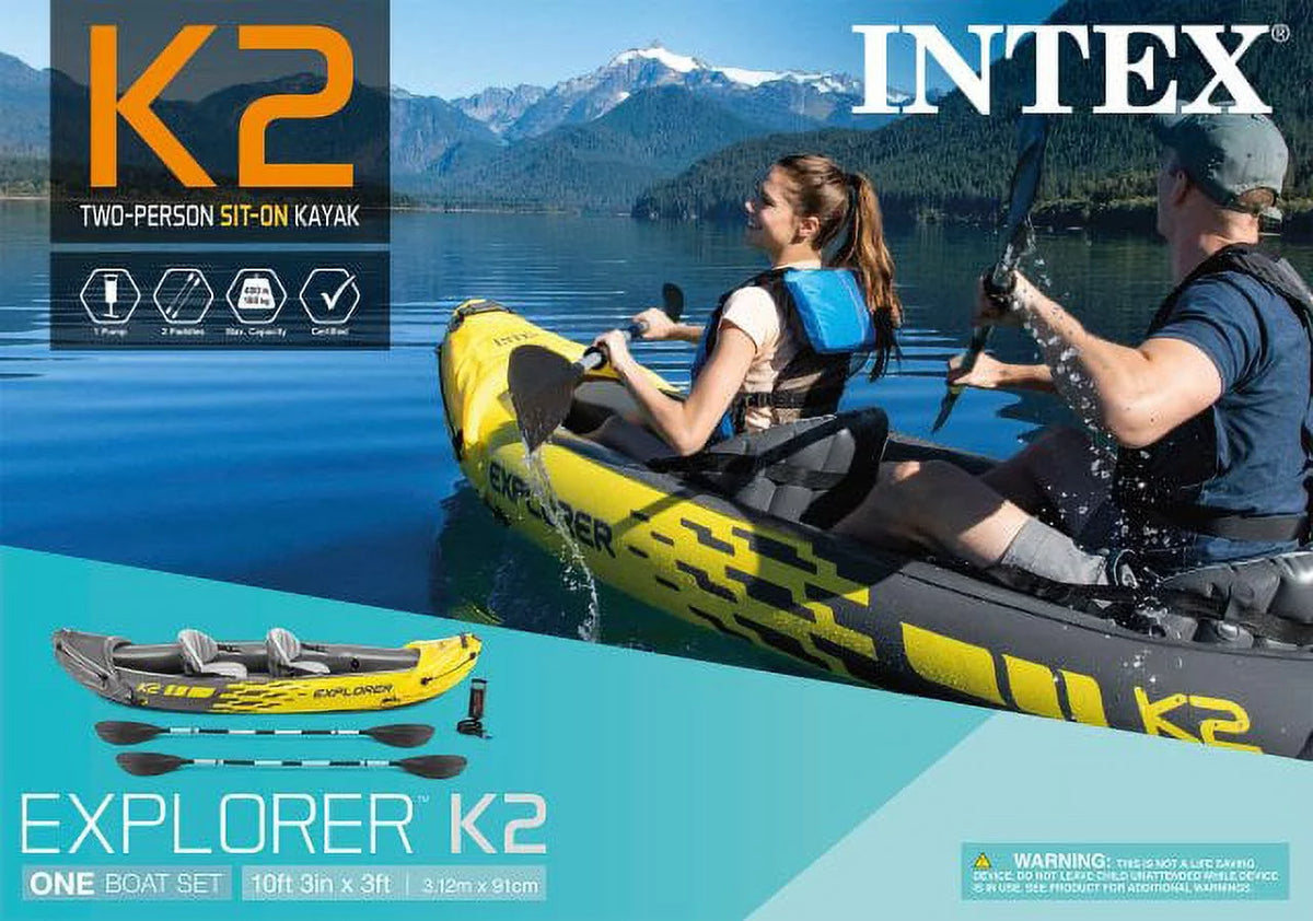 Inflatable Kayak with Oars and Hand Pump S741