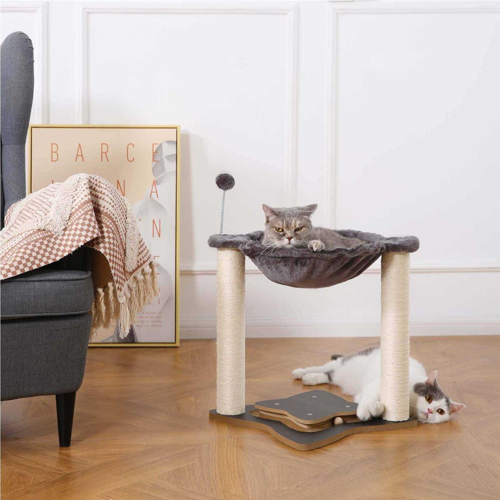 3 in 1 Cat Scratching Post with Hammock Q47007