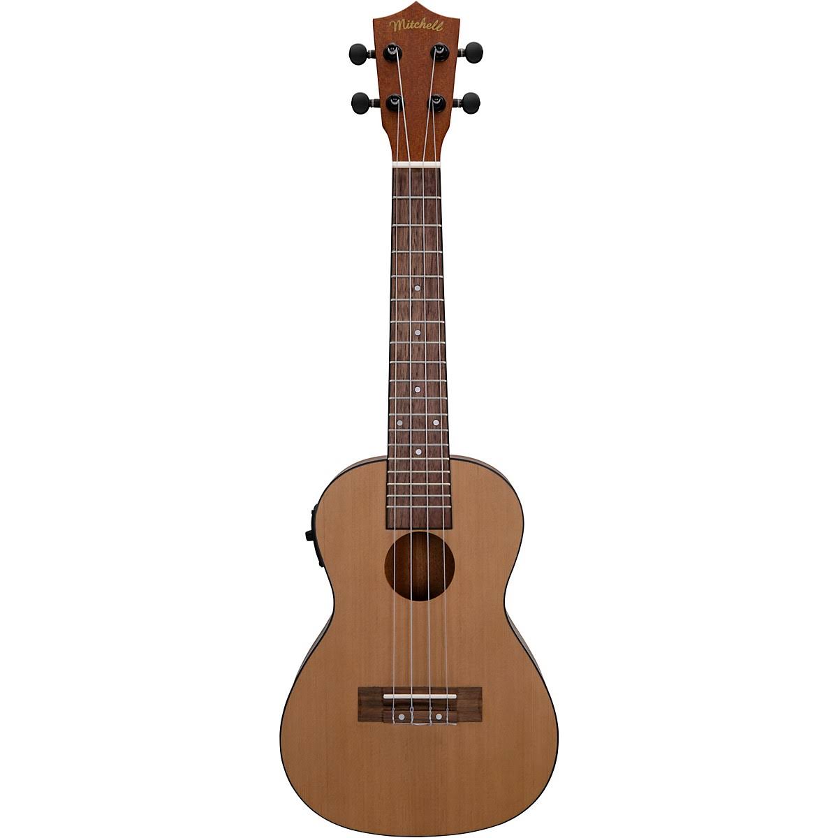 Acoustic-Electric Concert Ukulele with Solid Cedar Top Natural T646373