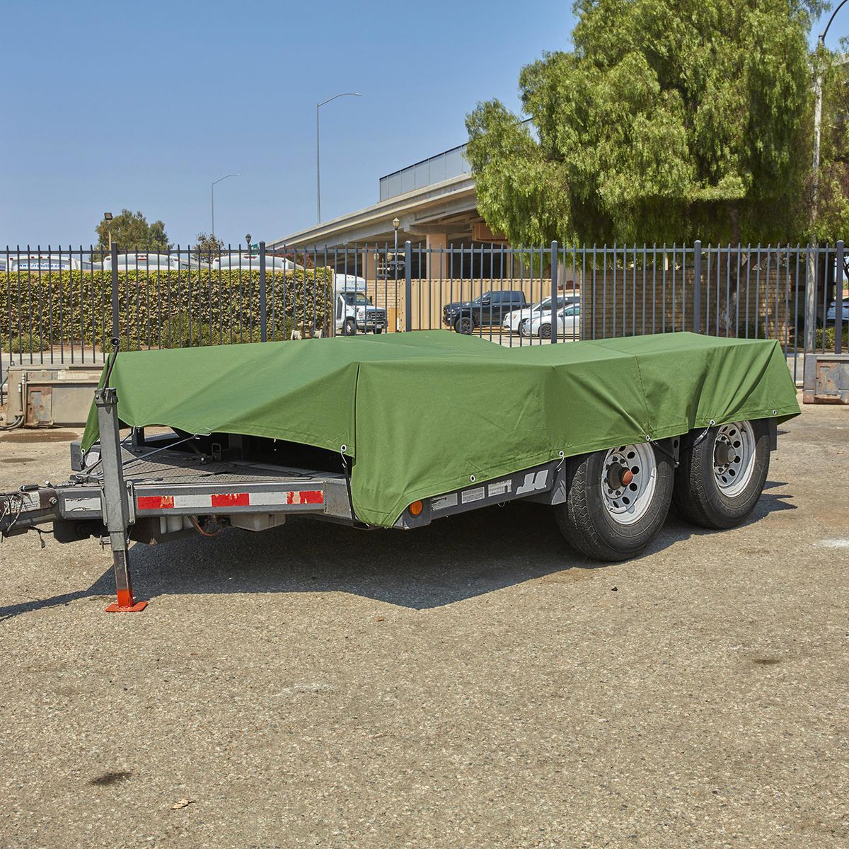 10 ft. x 12 ft. Canvas Tarp X786555