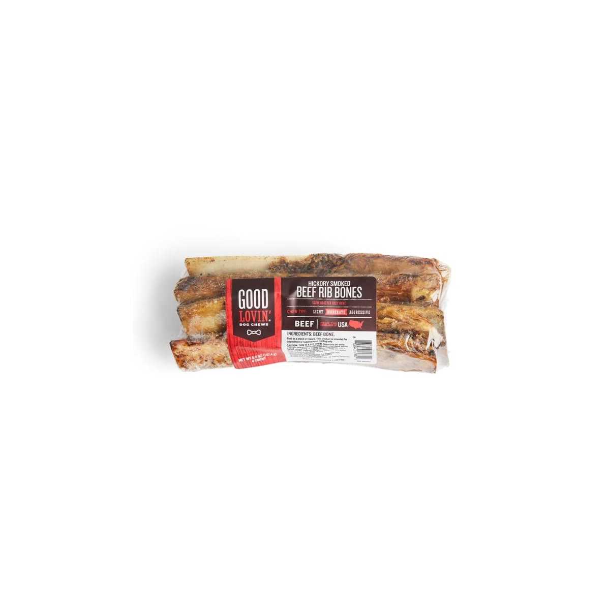 Hickory Smoked Beef Rib Bone Dog Chews M3671