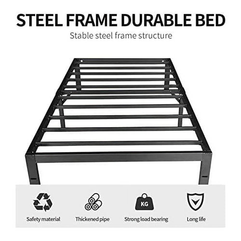 Metal Platform Bed Frame Heavy Duty Steel Slat E295