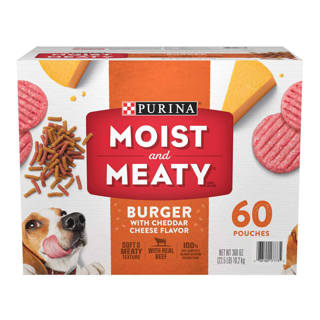 Moist & Meaty Burger Dry Dog Food A658526