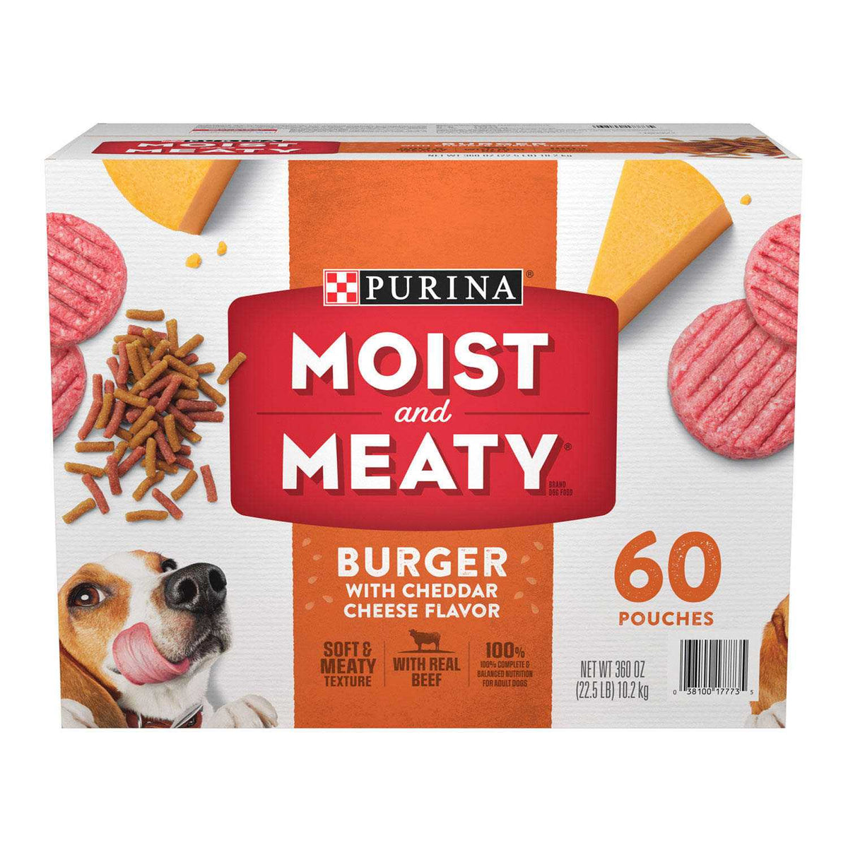 Moist & Meaty Burger Dry Dog Food A658526