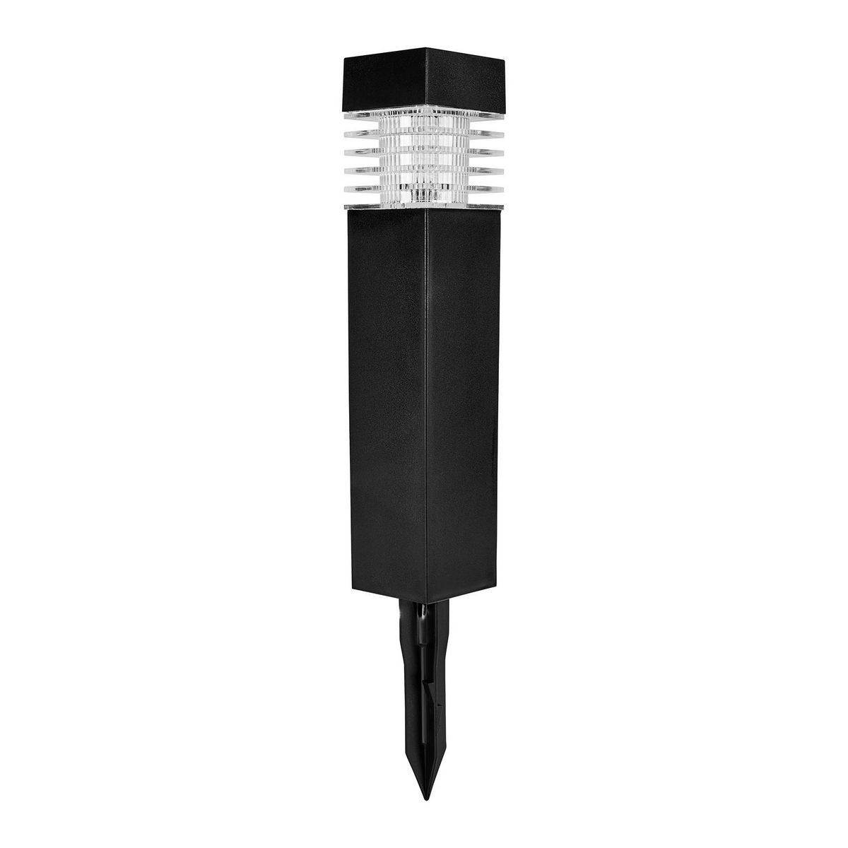 15.75 in. Solar LED Black Bollard Pathway Light, 1 Pack W909124