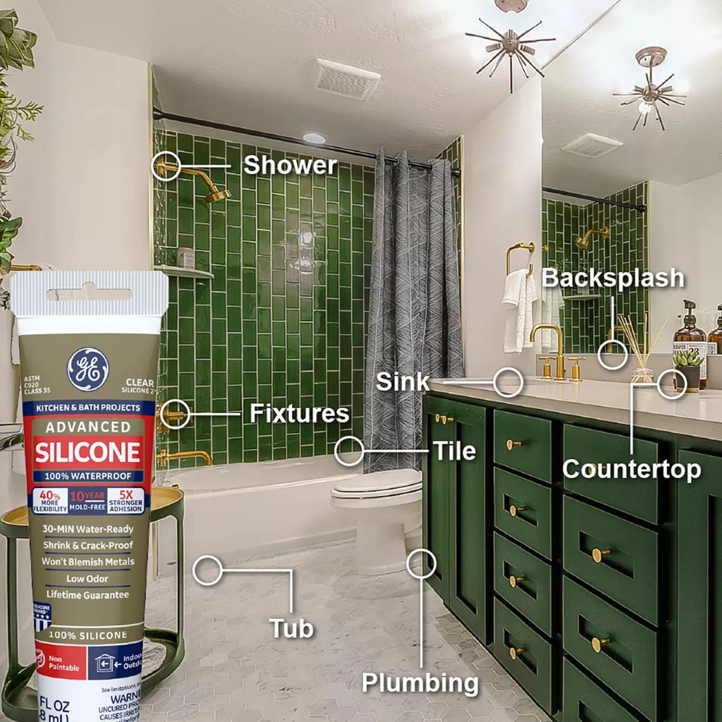 White Silicone Kitchen & Bath Sealant W493