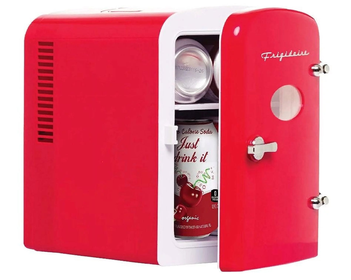 Red 6 Can Mini Beverage Refrigerator Q68992