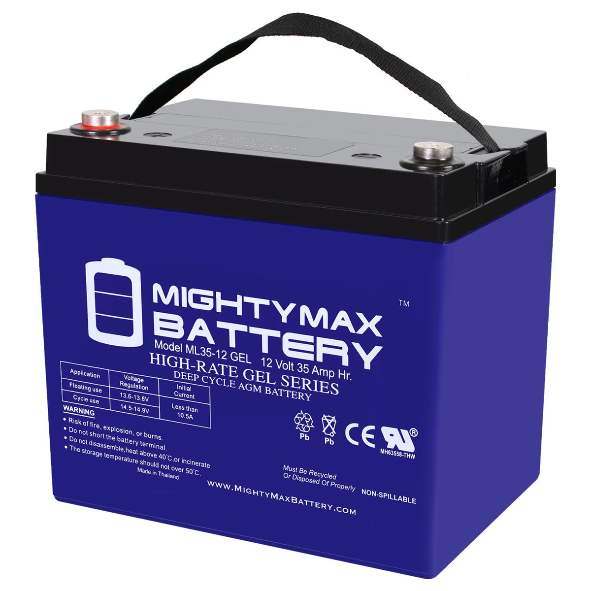 12V 35AH GEL Replacement Battery R96160