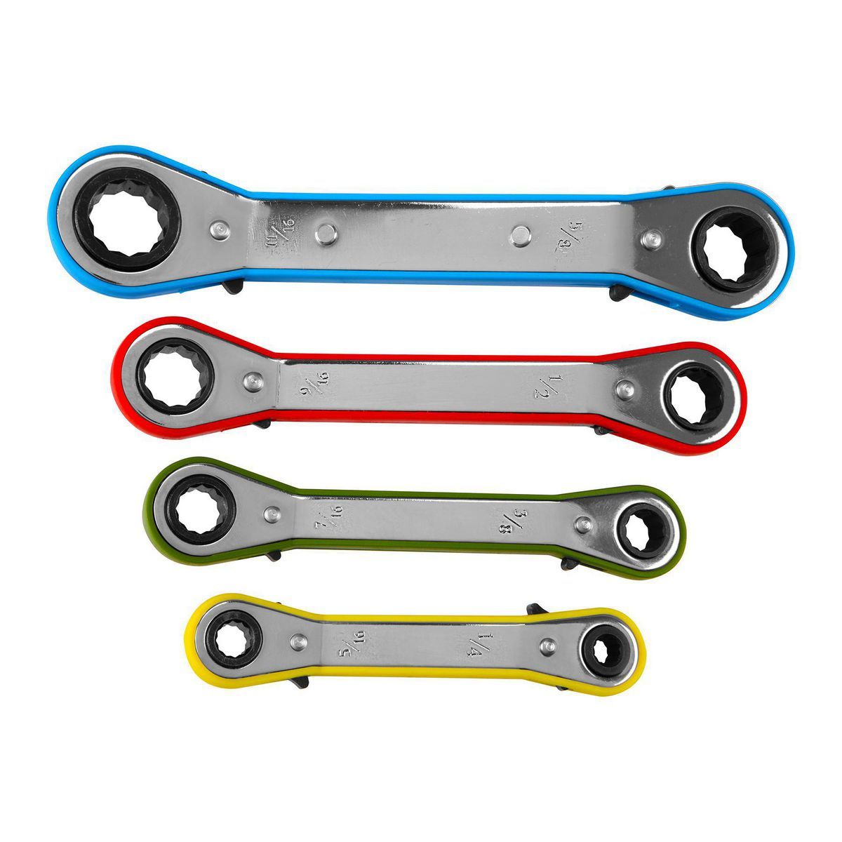 SAE Offset Ratcheting Wrench Set, 4 Piece P910