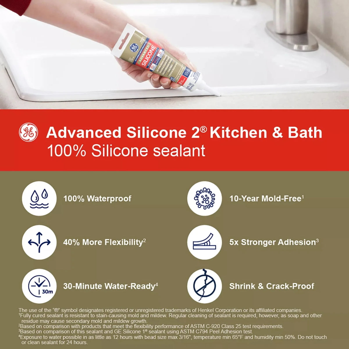 White Silicone Kitchen & Bath Sealant W493