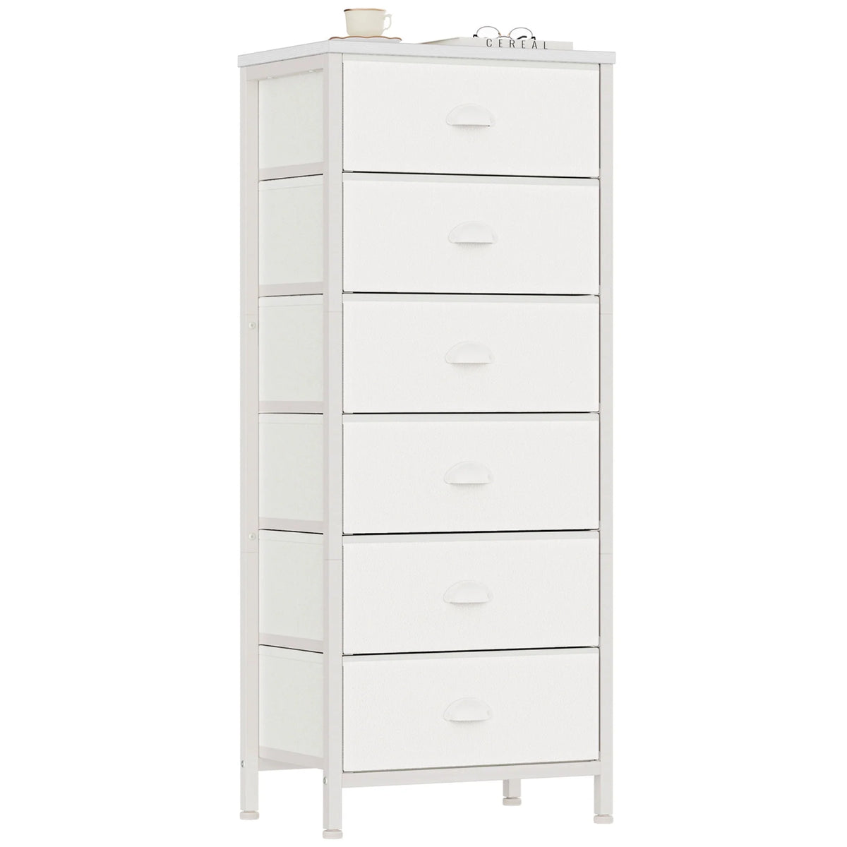 5 Drawer Dresser with Fabric Bins X1756