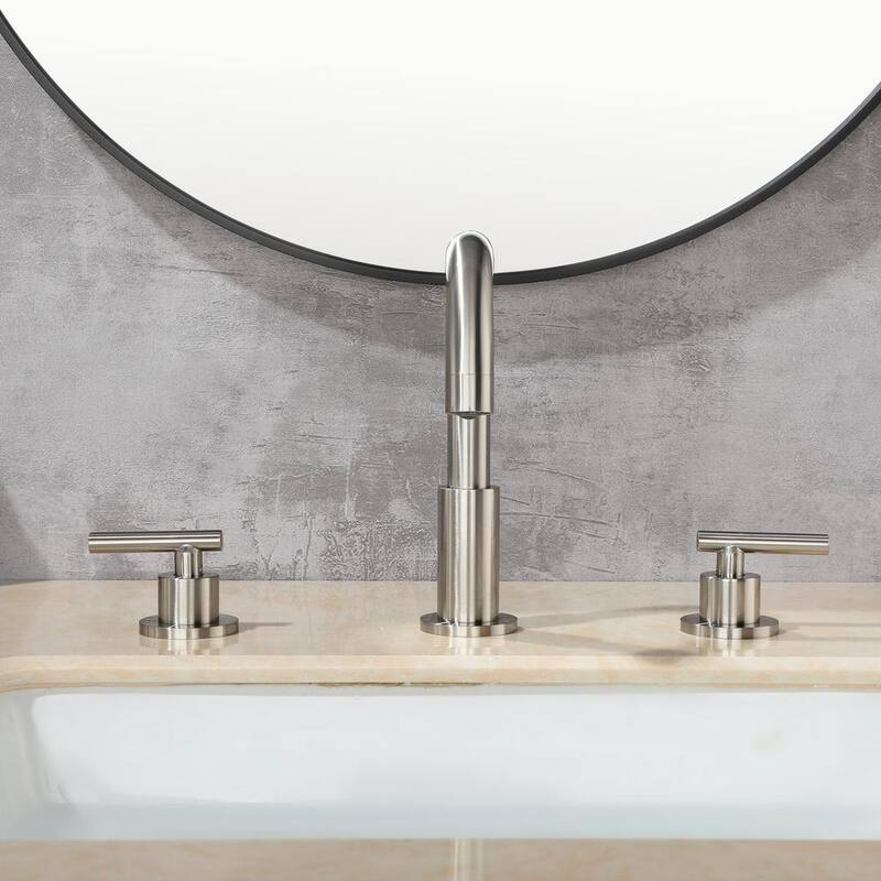 Brushed Nickel 2-Handle Bathroom Faucet W62853