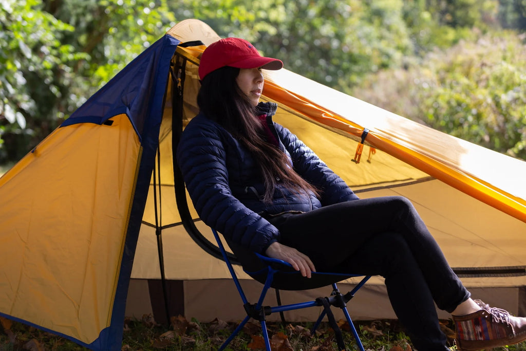 Black Backpacking Camping Chair Y81780