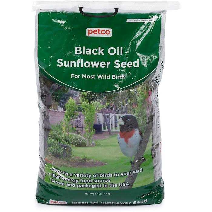 Black Oil Sunflower Seed Wild Bird Food B6074