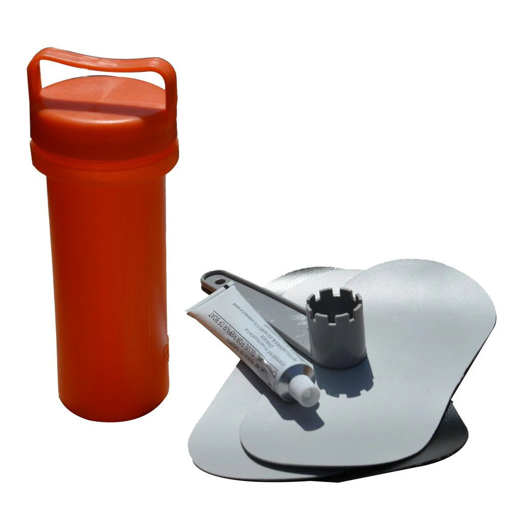 Inflatable Boat Repair Kit, 3X PVC Patch, 1x30g Glue and 1X Valve wrench D837200