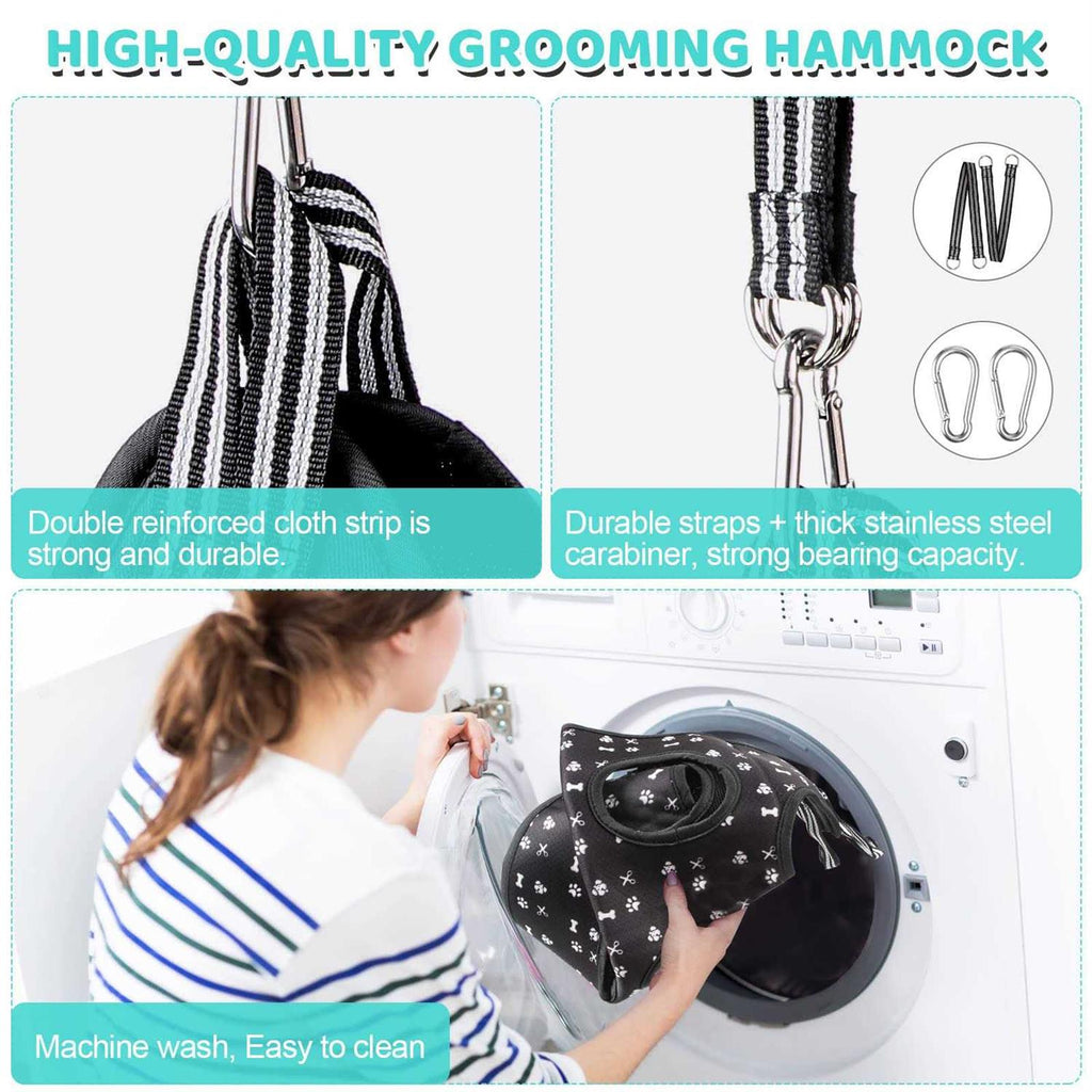 Pet Grooming Hammock Harness with Nail Clippers I62076