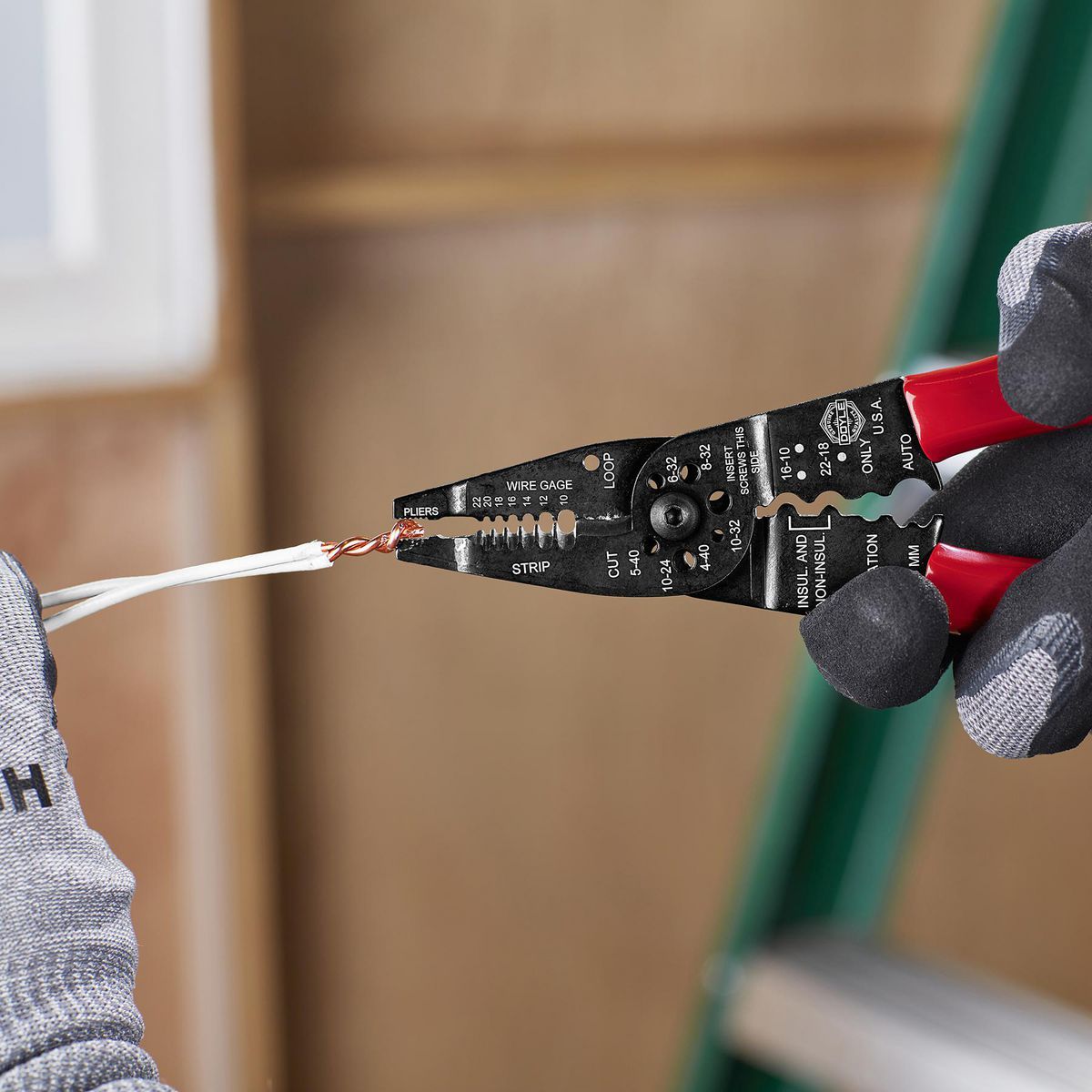 8 in. Long-Nose Wire Stripper and Crimper V2746