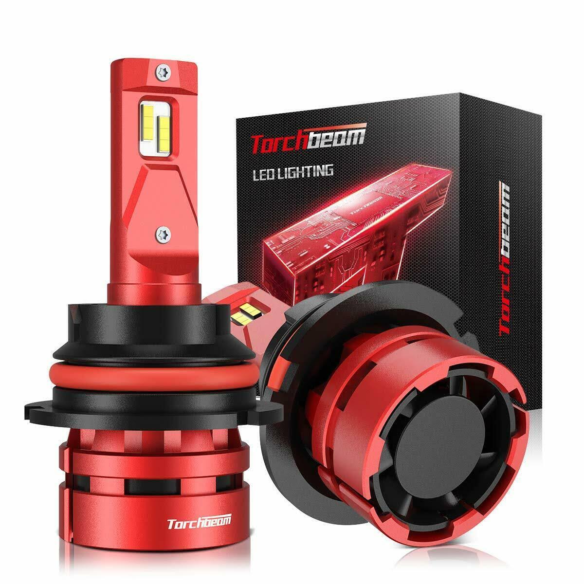 9004 LED Headlight Bulbs 6500K Xenon White High Low Beam M582