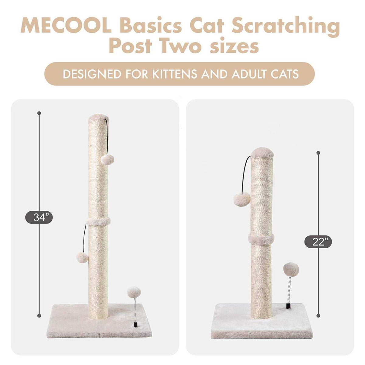 Cat Scratching Post Sisal Hanging Ball F87627