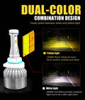 9006 LED Fog Light Dual Color White Amber 72W X38121