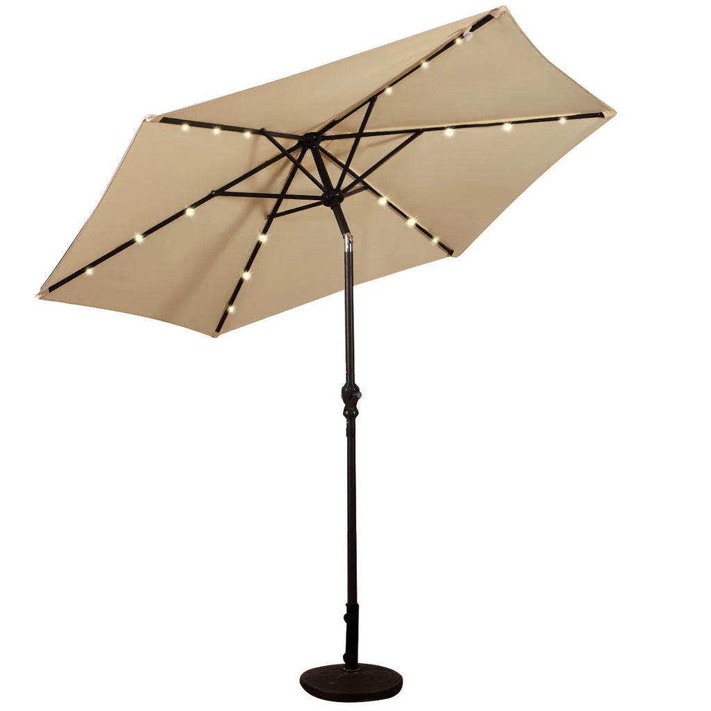 9FT Solar LED Patio Umbrella I151165