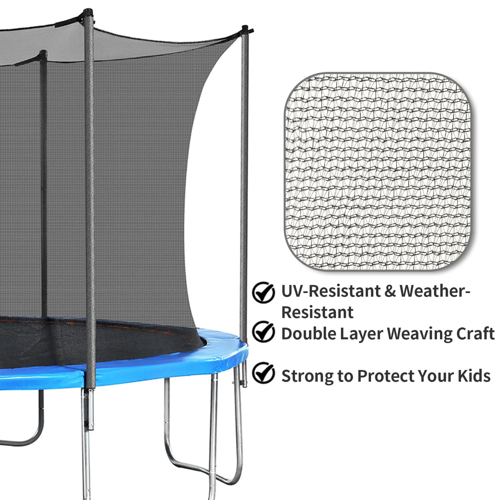 14ft Trampoline with Basketball Hoop and Ladder N914