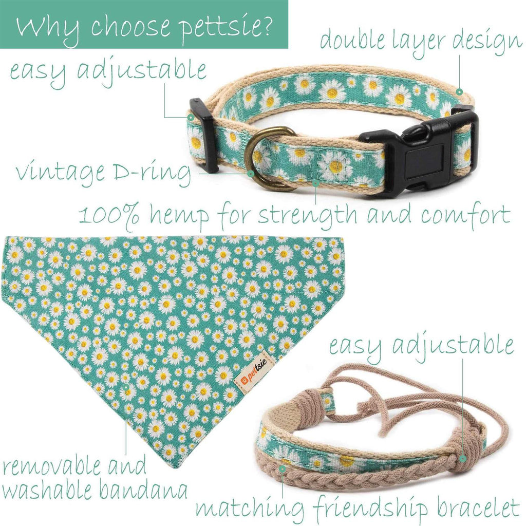 Matching Dog Collar, Bandana and Friendship Bracelet K95465