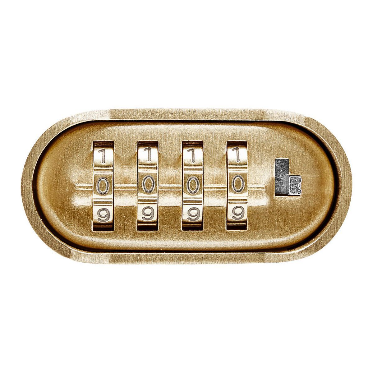 2 in. Solid Body Brass Combination Padlock Y4734