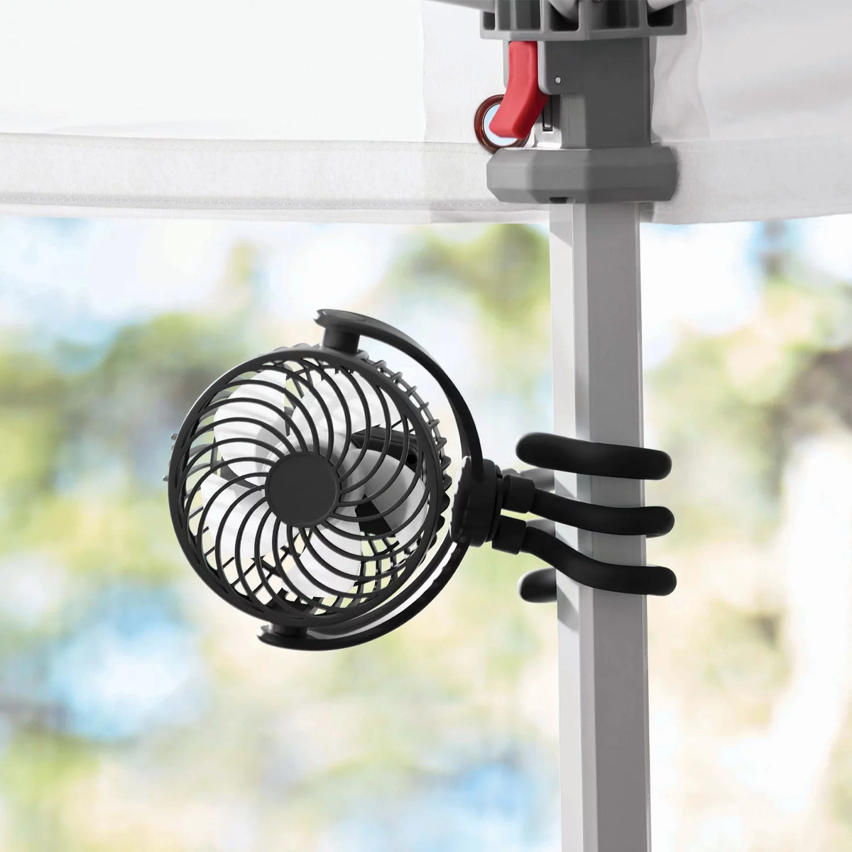 Portable Rechargeable Fan with Flexible Tripod, Black W182654