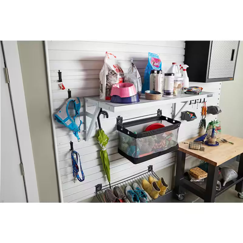 20 in. x 45 in. Metal Garage Wall Shelving Q717583