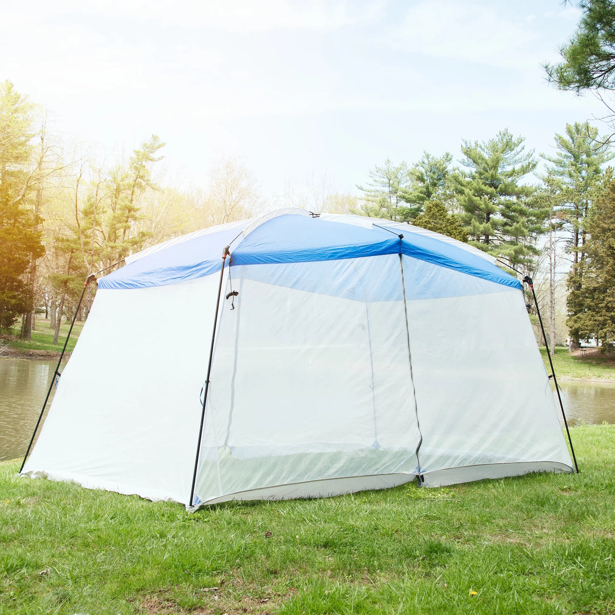 Blue 13 ft x 9 ft x 84 in Screen House Tent Y289279