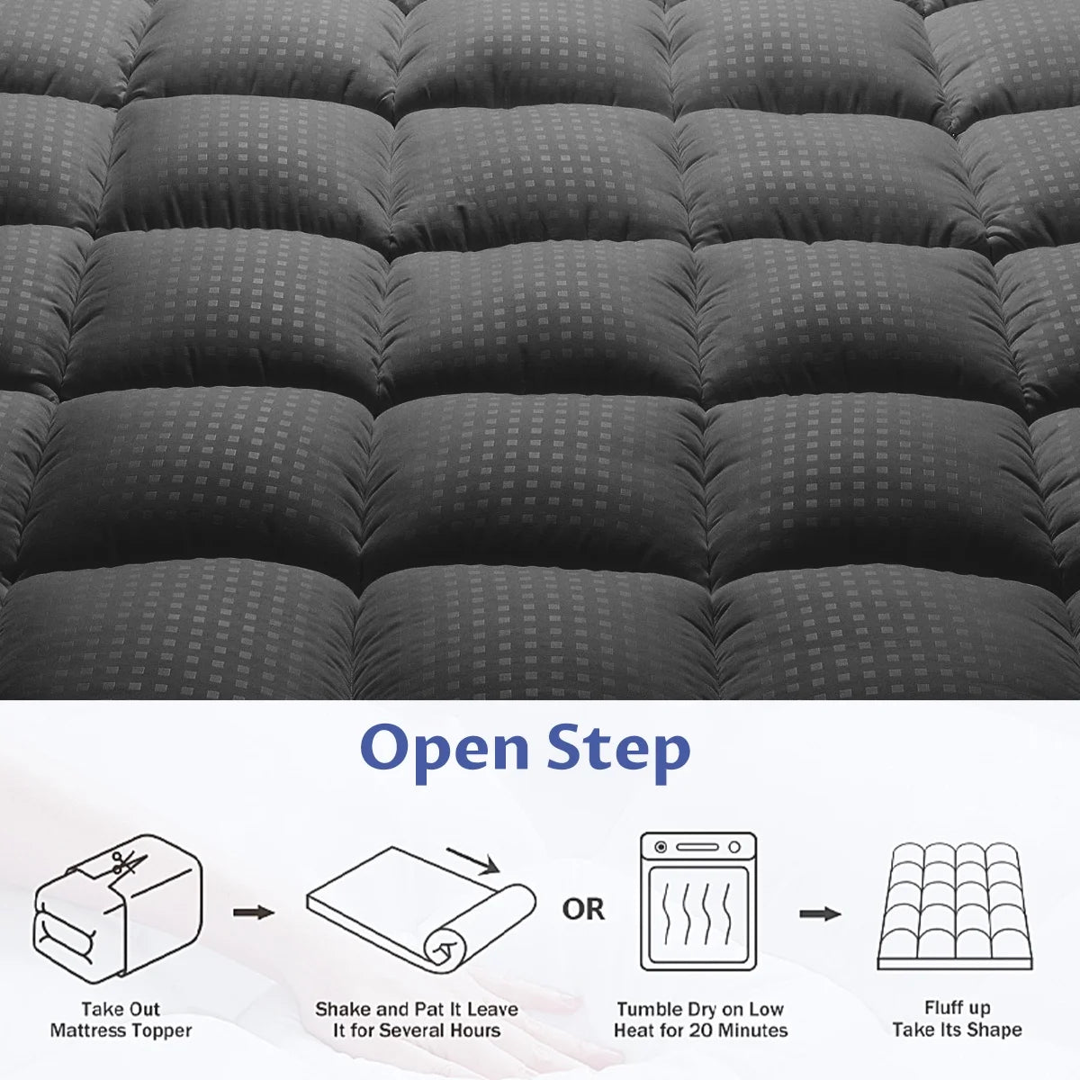 Queen Mattress Topper with Deep Pocket L828