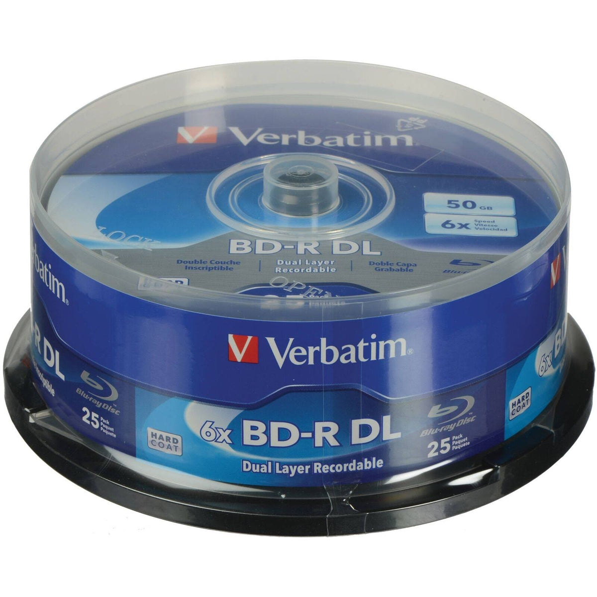 BLU-RAY BD-R DL 50GB 6X 25-Pack Spindle L1043