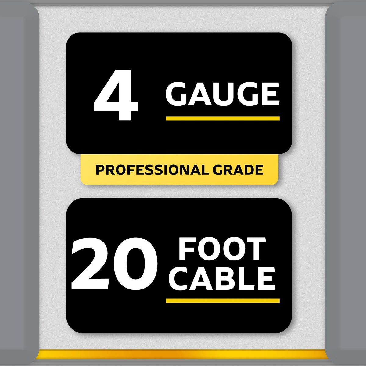4-Gauge 20-Foot Booster Cables M9943