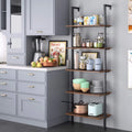 Wall Mounted 5 Tiers Ladder Shelves I648126