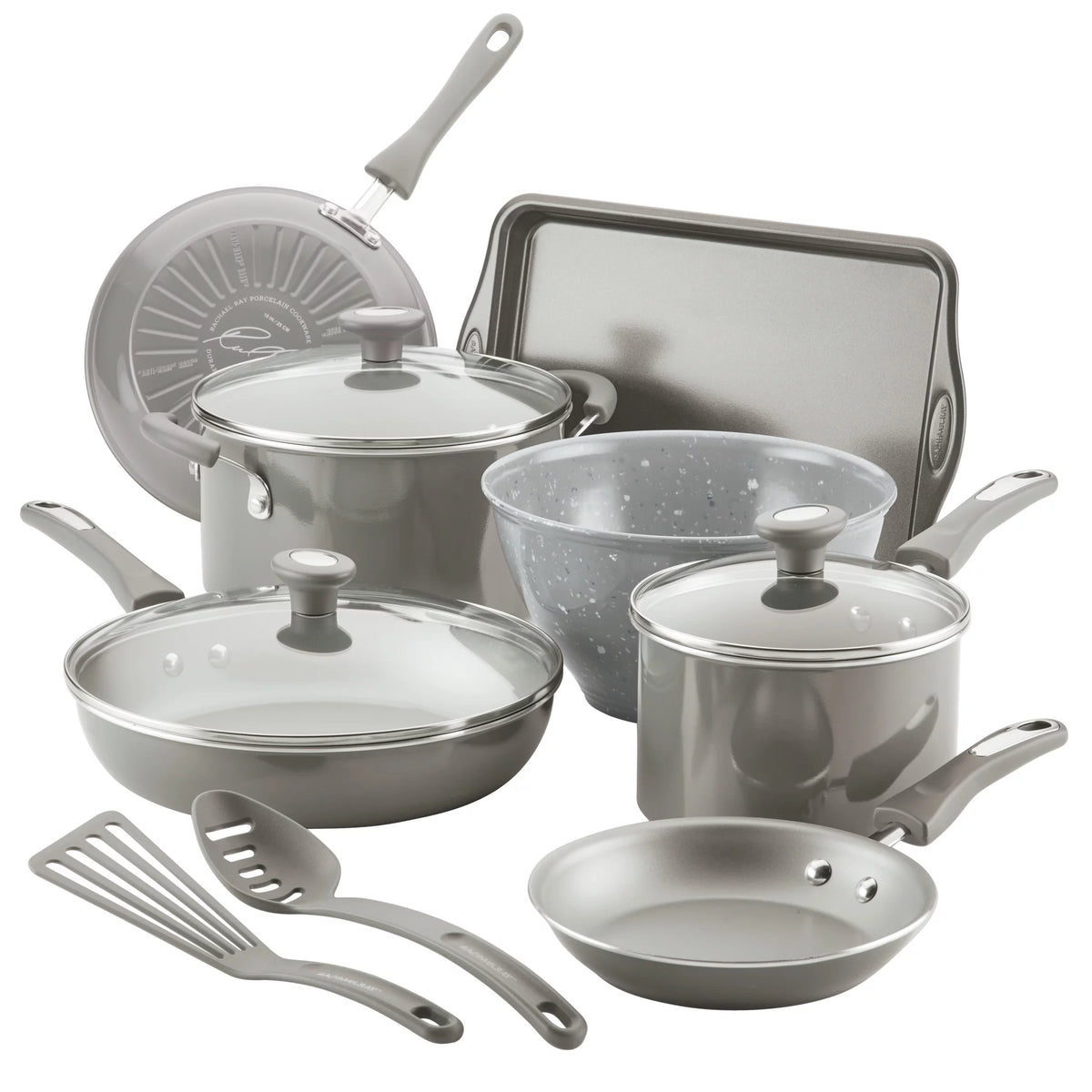 12-Piece Nonstick Pots and Pans Set Gray E641274